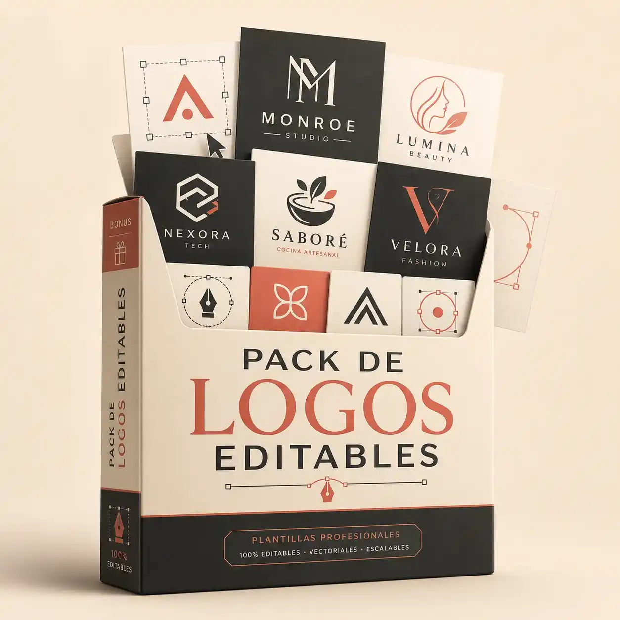 Bono incluido: Pack logos editables