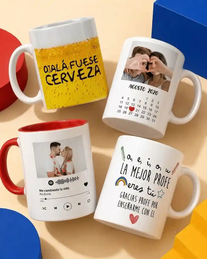 Tazas personalizadas con diseños de PixelPack