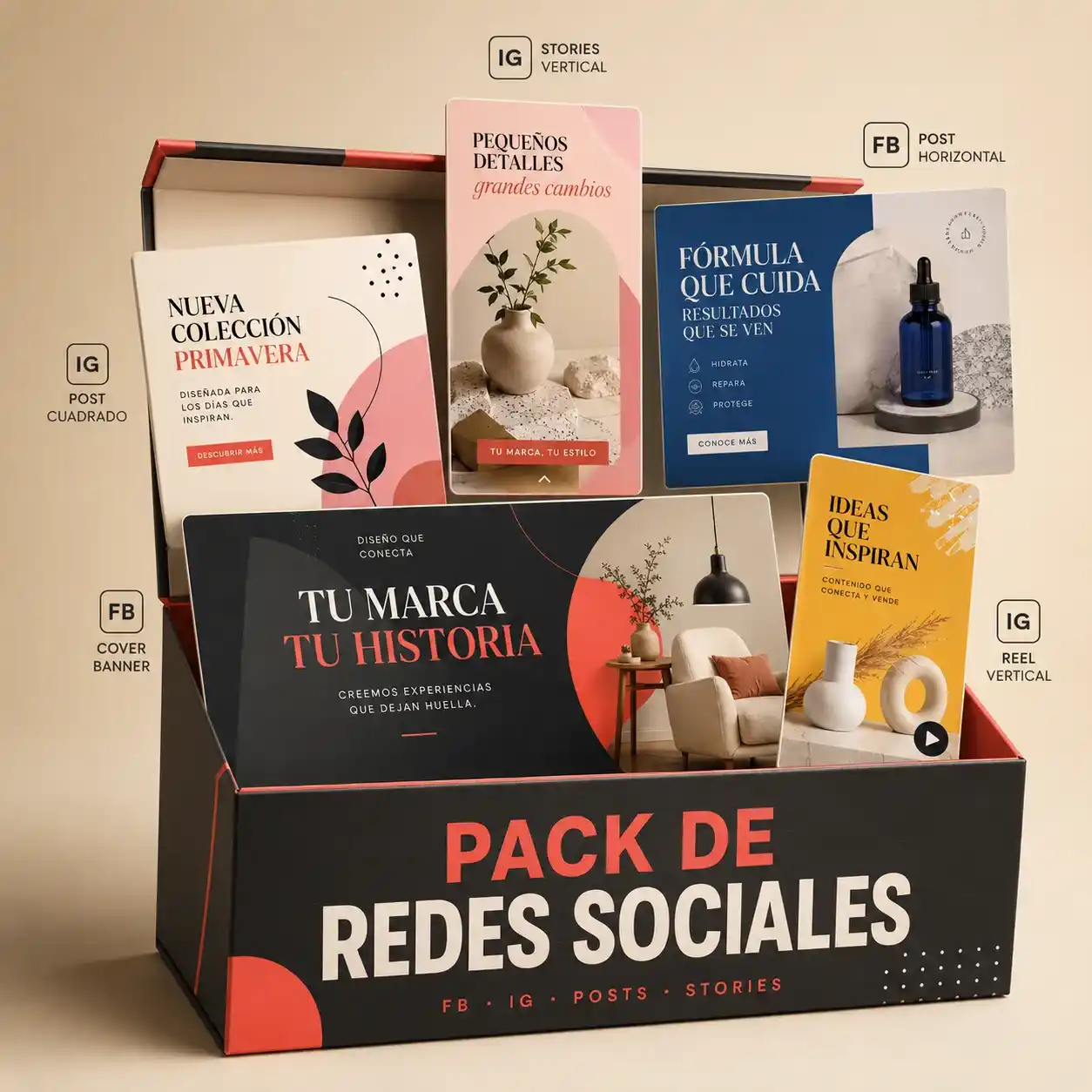 Bono incluido: Pack de redes sociales